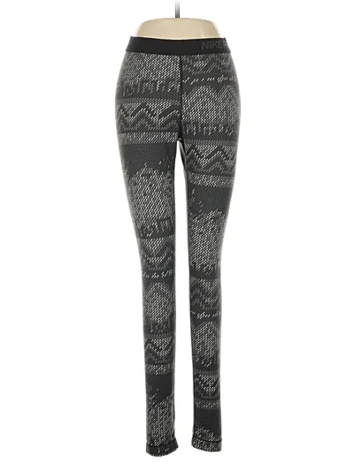 Pre-owned Nike Leggings In Gray