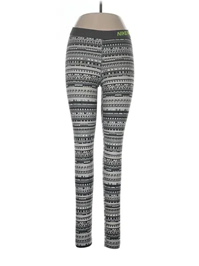 Pre-owned Nike Leggings In Gray