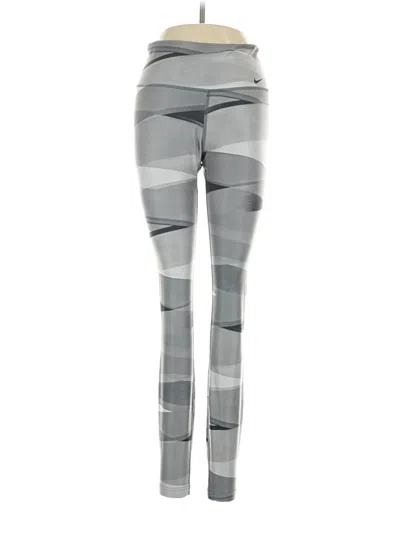 Pre-owned Nike Leggings In Gray