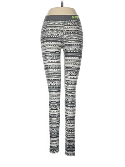 Pre-owned Nike Leggings In Gray