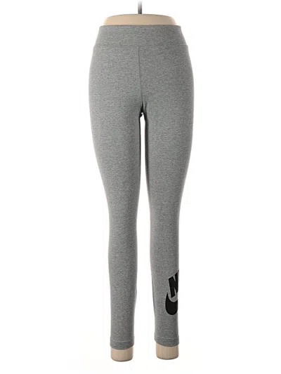 Pre-owned Nike Leggings In Gray