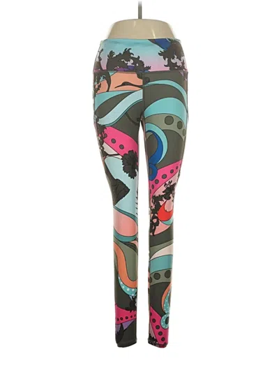 Pre-owned Nike Leggings In Green