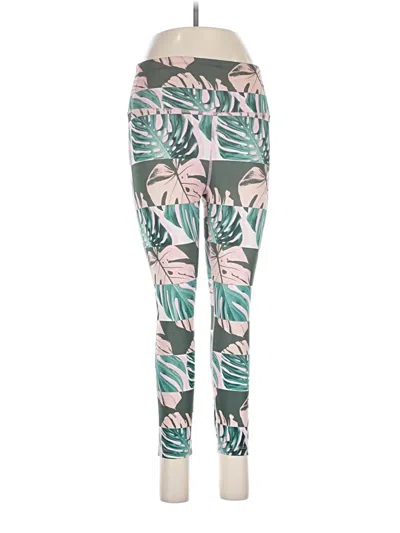 Pre-owned Nike Leggings In Green