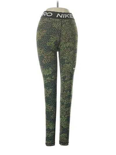 Pre-owned Nike Leggings In Green