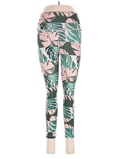 Pre-owned Nike Leggings In Green