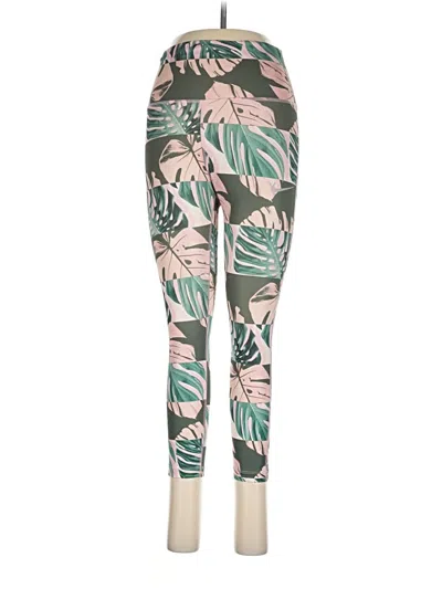 Pre-owned Nike Leggings In Green