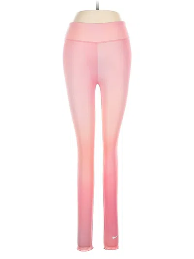 Pre-owned Nike Leggings In Pink