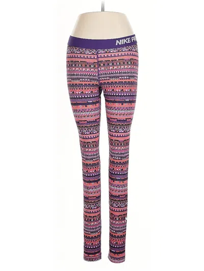 Pre-owned Nike Leggings In Pink
