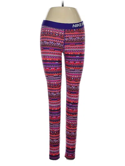 Pre-owned Nike Leggings In Purple