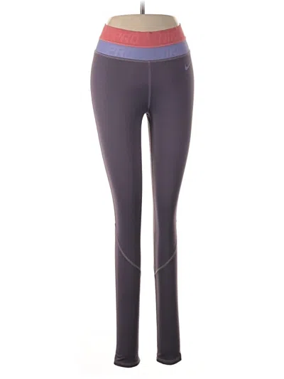 Pre-owned Nike Leggings In Purple