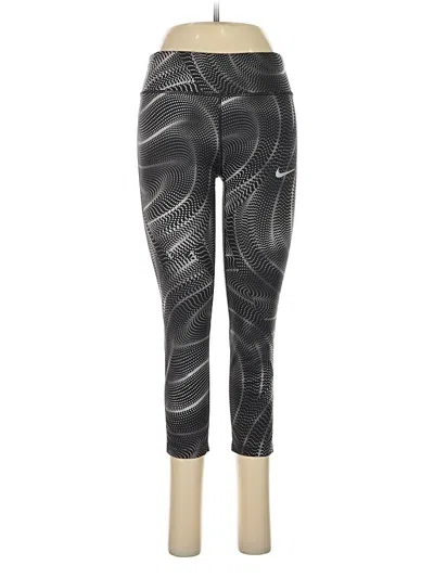 Pre-owned Nike Leggings In Silver