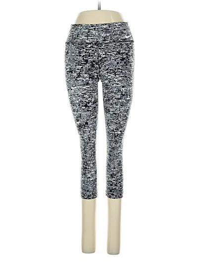 Pre-owned Nike Leggings In Silver