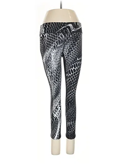 Pre-owned Nike Leggings In Silver