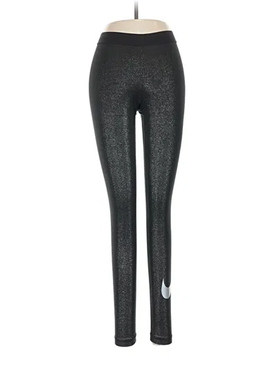 Pre-owned Nike Leggings In Silver