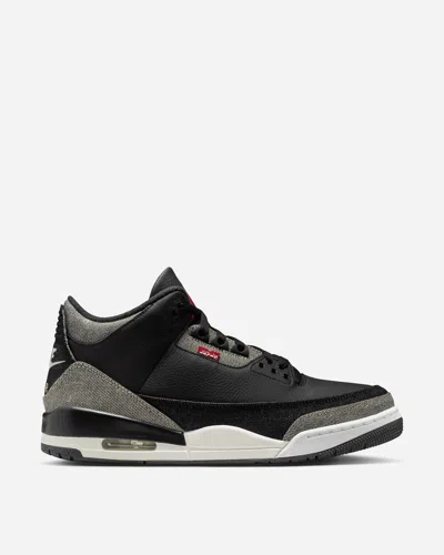 Nike Levi S Air Jordan 3 Sneakers In Black