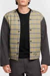 Nike Men's Life Flannel-lined Barn Coat In Anthracite/anthracite