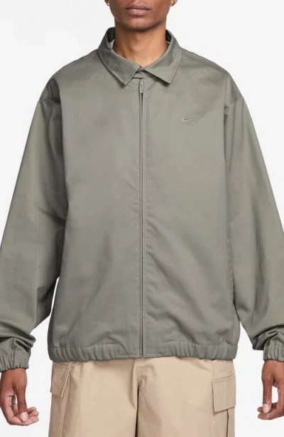 Nike Life Harrington Jacket In Light Army