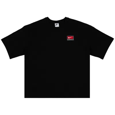 Pre-owned Nike Life Short-sleeve Boxy Knit Top 'black' | Men's Size M