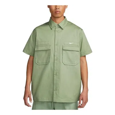 Nike Life Woven Military Button-down Shirt 'green'