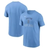 Nike Light Blue Boston Red Sox Early Innings Stack T-shirt In Blue