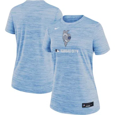 Nike Light Blue Kansas City Royals Authentic Collection City Connect Velocity Performance T-shirt
