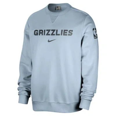 Nike Light Blue Memphis Grizzlies Courtside Standard Issue Performance Pullover Sweatshirt