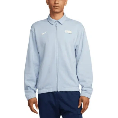 Nike Light Blue Usmnt Club Fleece Harrington Full-zip Jacket