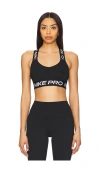Nike Women's  Pro Light-support Padded Sports Bra In Black & White