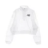 Nike Lightweight High Neck Sweatshirt Women Sportswear Air 1/4 - Zip Fleece Top White/white/black In White