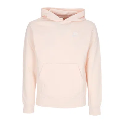 Nike Lightweight Hooded Sweatshirt Men Sportswear Club Hoodie Guava Ice/guava Ice/white