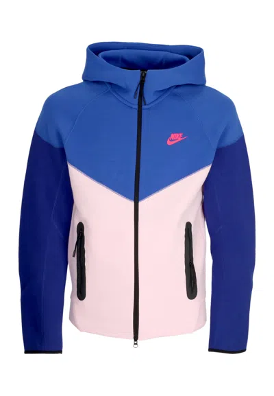 Nike Lightweight Hoodie Zip Man Tech Fleece Full-zip Windrunner Hoodie Game Royal/pink Foam/hyper Pink