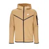 Nike Lightweight Sweatshirt With Zip Hood For Men Sportswear Tech Fleece Hoodie Elemental Gold/sail In Elemental Gold/sail