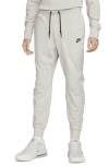Nike Nsw Tech Fleece Track Trousers In Light Iron Ore/black