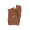 Nike Lightweight Tracksuit Pants Women Sportswear Air Fleece Pant Mineral Clay/red Bark/pink Oxford In Brown