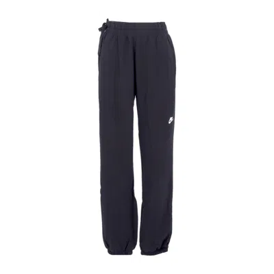 Nike Lightweight Tracksuit Pants Women Sportswear Loose Fleece Dance Pants Black In Blue