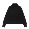 Nike Lightweight Turtleneck Sweatshirt Women Sportswear Tech Fleece 1/4-zip Top In Black/black