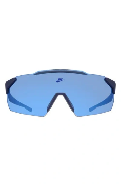 Nike Limitless 61mm Shield Sunglasses In Blue