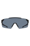 Nike Limitless 61mm Shield Sunglasses In Black