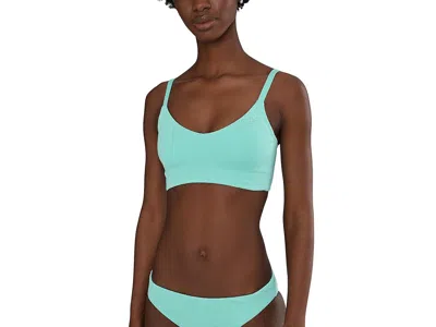 Nike Line Wave Jacquard V Neck Midkini In Green