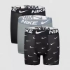 Nike Boys' 3 Pack Essential Boxer Briefs - Little Kid, Big Kid In Black