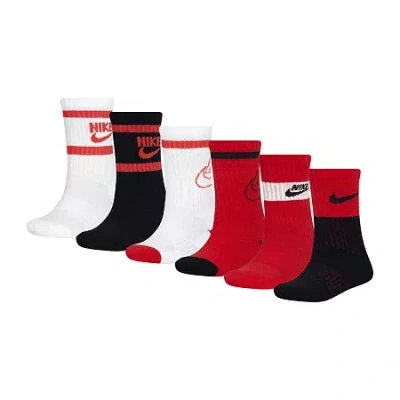 Nike Little & Big Kid Boys 6 Pair Crew Socks In Multi
