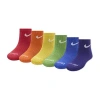 Nike Little & Big Kid Boys 6 Pair Quarter Ankle Socks In Multi