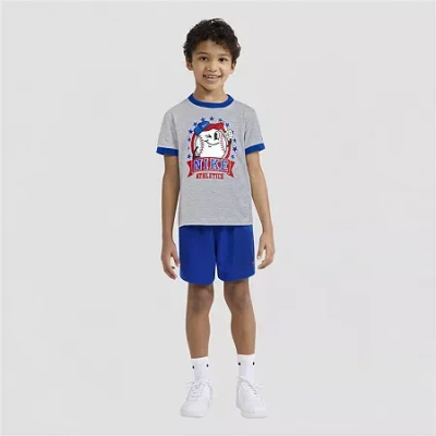 Nike Kids' Little Boys 2-pc. Short Set In Blue