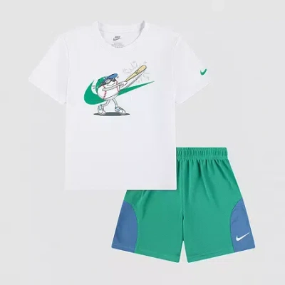 Nike Kids' Little Boys 4-pc. Short Set In Green
