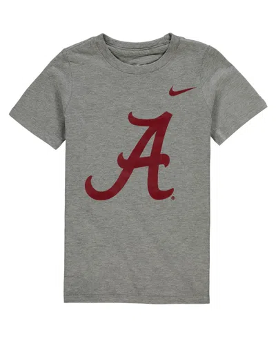 Nike Kids' Little Boys And Girls  Charcoal Alabama Crimson Tide Logo T-shirt