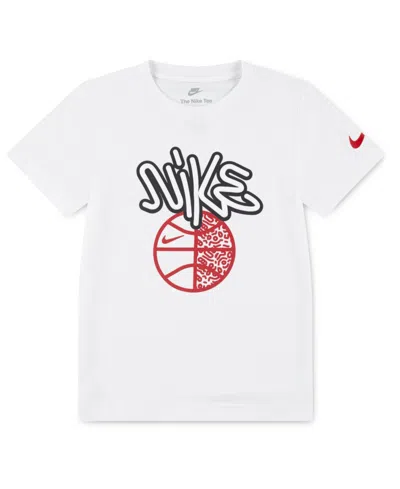 Nike Kids' Little Boys Basketball Handstyle T-shirt In White