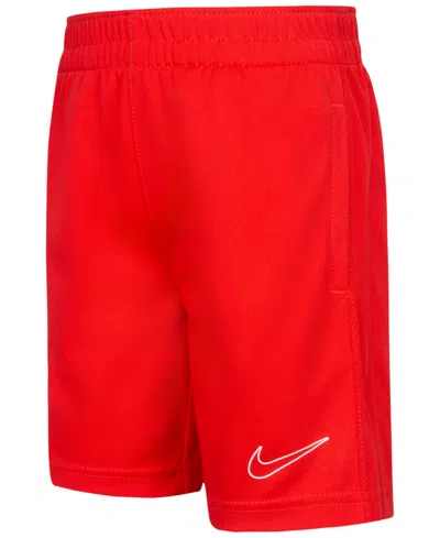 Nike Kids' Little Boys Dri-fit Academy Shorts In University Red