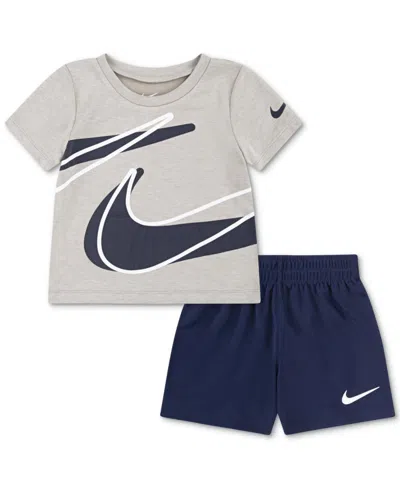 Nike Kids' Little Boys Dri-fit Dropset T-shirt & Shorts Set
