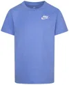 Nike Little Boys Embroidered Futura T-shirt In  Polar