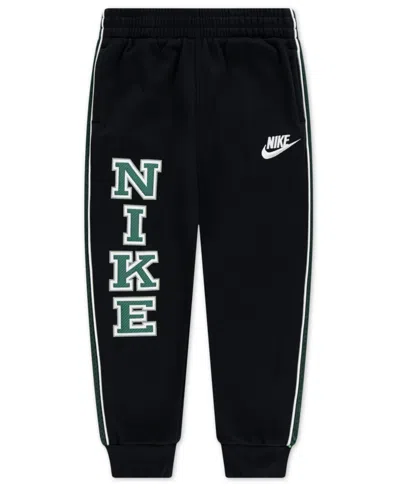 Nike Kids' Little Boys French Terry Joggers In Black
